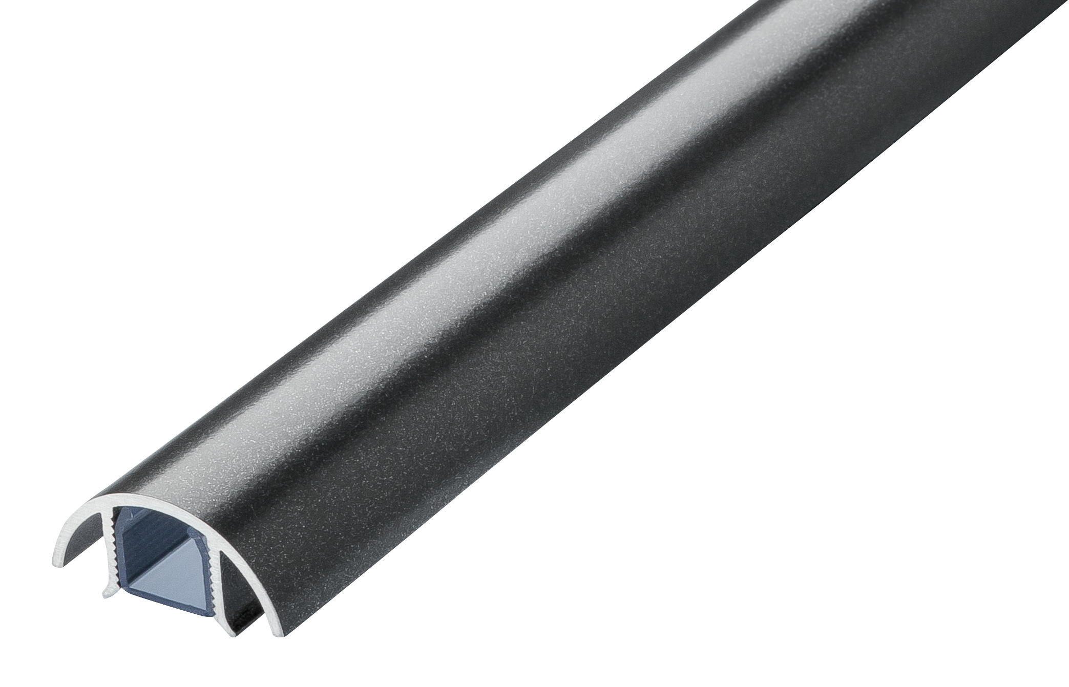 Der Mini 30mm Kabelkanal in Titanium seidenmatt metallic lackiert