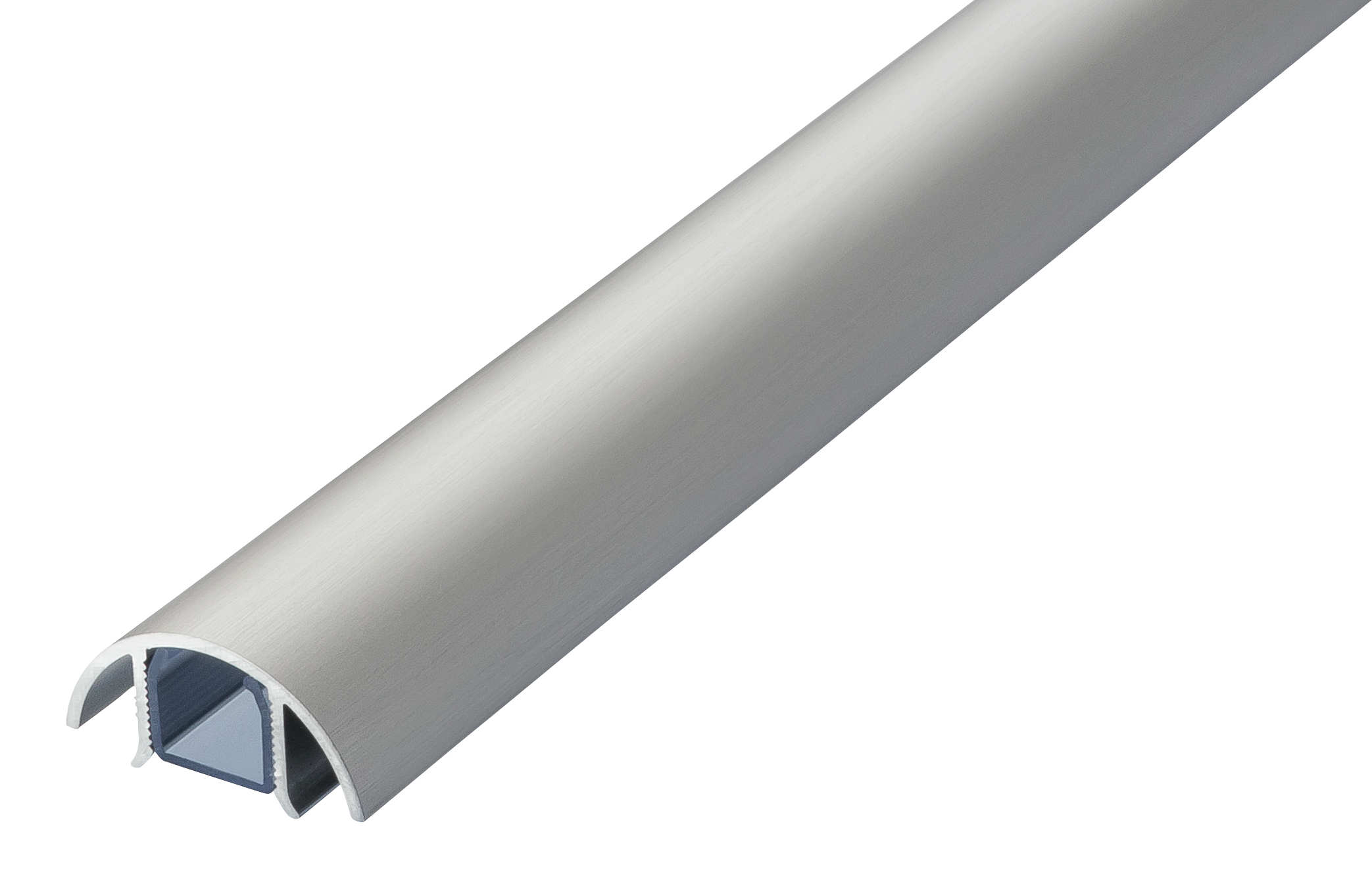 Der Mini 30mm Kabelkanal in Edelstahl gebürstet eloxiert