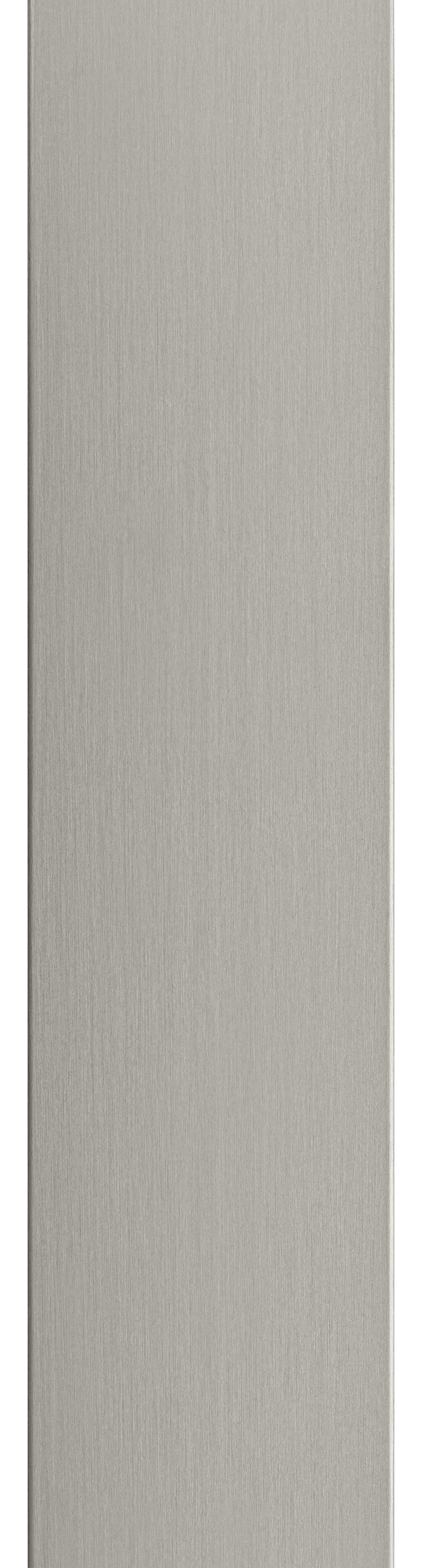 Der flache 50mm Kabelkanal in Edelstahl gebürstet eloxiert