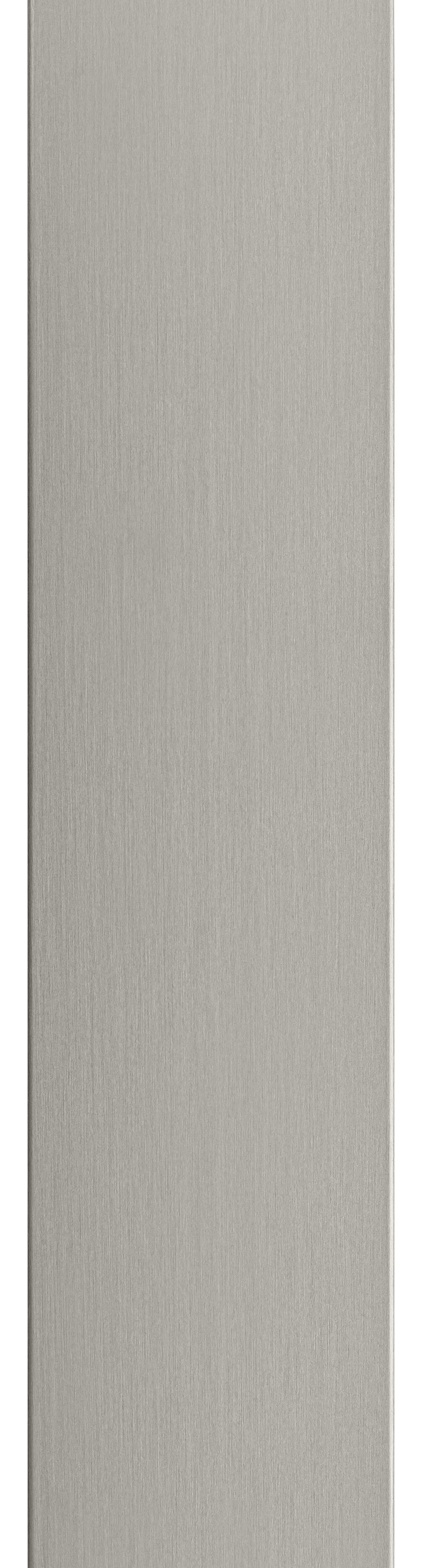 Deutliche Ansicht unserer Farbe Edelstahl gebürstet